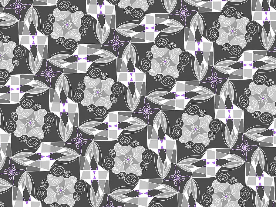 ornament, pattern, background, wallpaper, black and white, repetition HD wallpaper