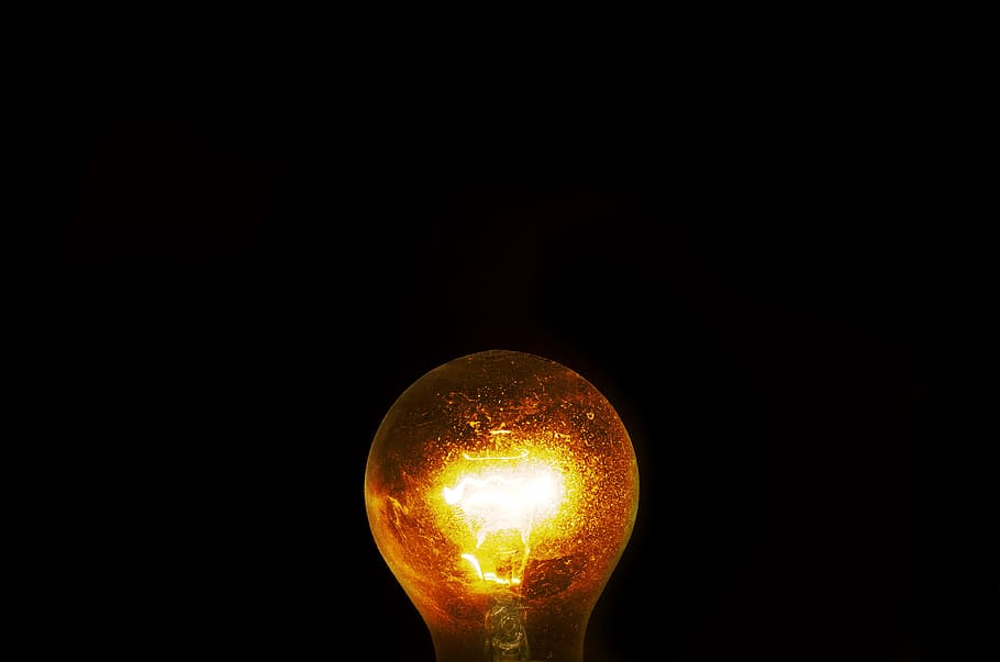 light, dark, glass, technology, bulb, close-up, electricity, energy HD wallpaper