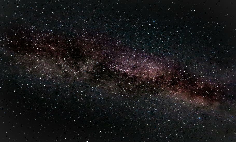 view of galaxy, dark, night, nature, clouds, sky, nature clouds HD wallpaper
