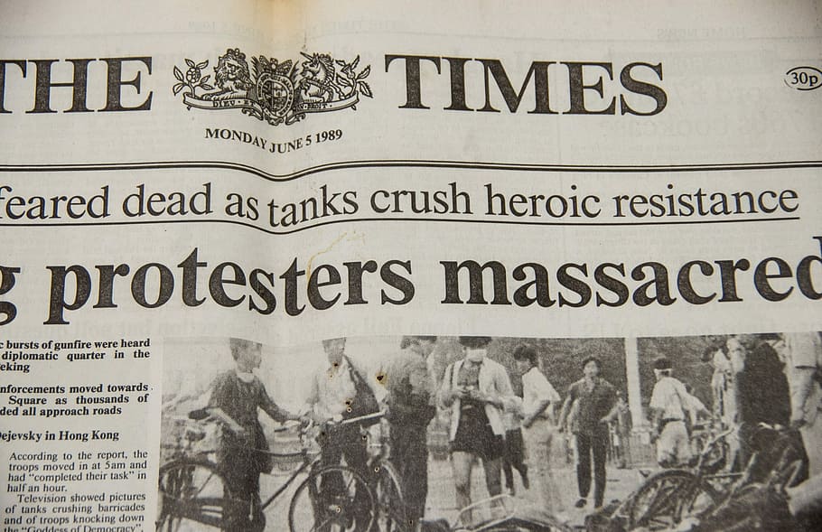 The Times newspaper article, Historic, Front, Page, Photos, headline