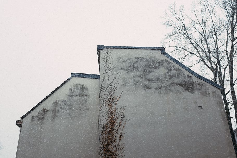Light snow, architecture and Cityscape, other, building Exterior HD wallpaper