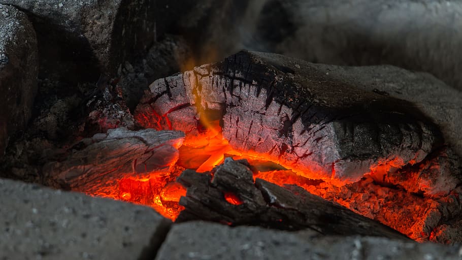 burning wood, fire, lena, heat, heat - temperature, no people HD wallpaper