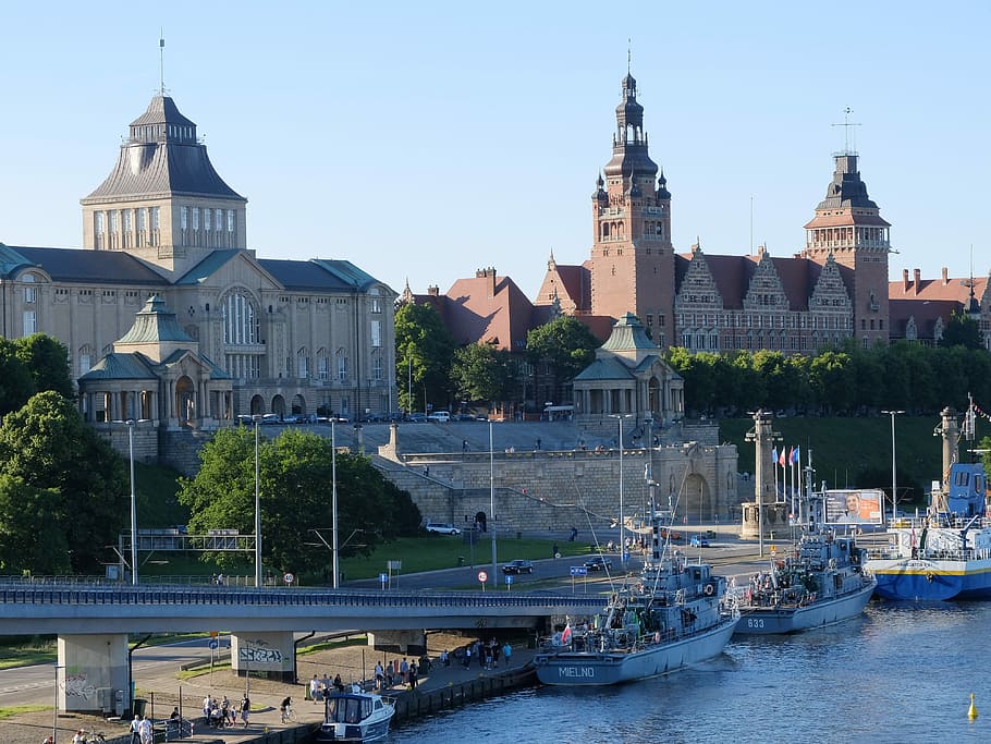 Baltops, Szczecin, Monument, architecture, the old town, monuments HD wallpaper