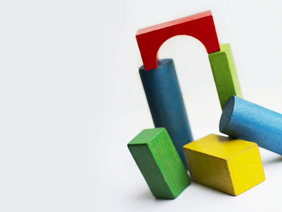 Building Blocks, Live, Play, white background, business, no people HD wallpaper