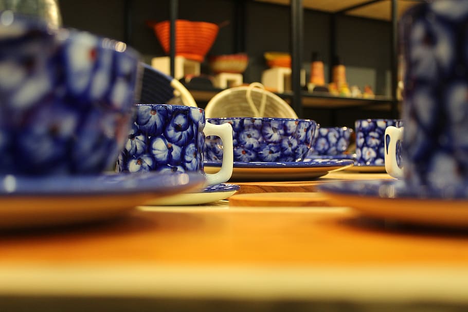 crafts, crockery, selective focus, indoors, large group of objects HD wallpaper