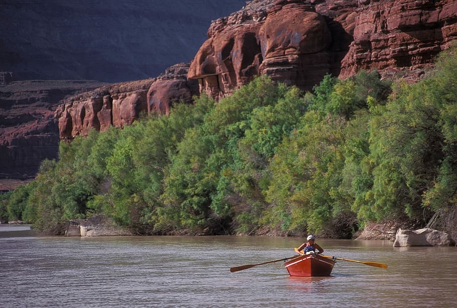 Dory, Boat, Rowing, Water, Recreation, wooden, river, colorado HD wallpaper