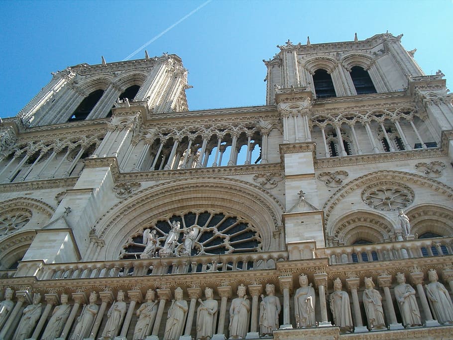 paris, building, cathedral, monument, france, architecture HD wallpaper