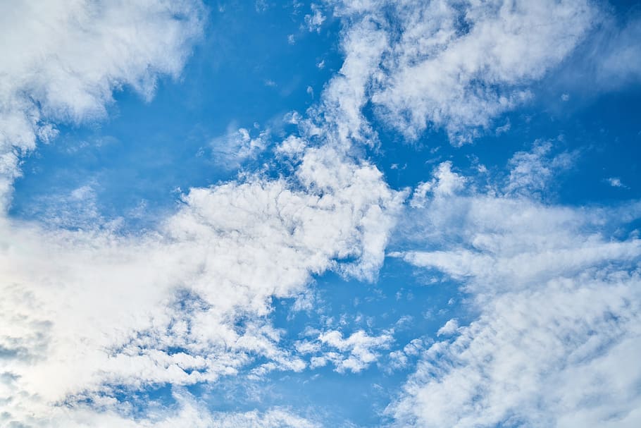 Cloud, Nature, Clouds, White, blue, composition, space, unbelievable HD wallpaper