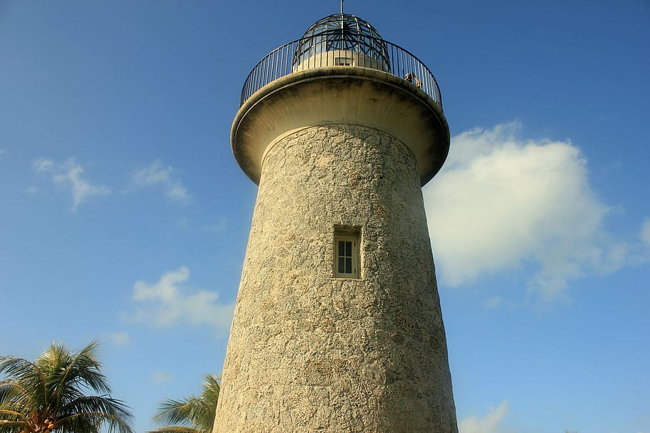lighthouse, biscayne nation park, florida, usa, light house, HD wallpaper