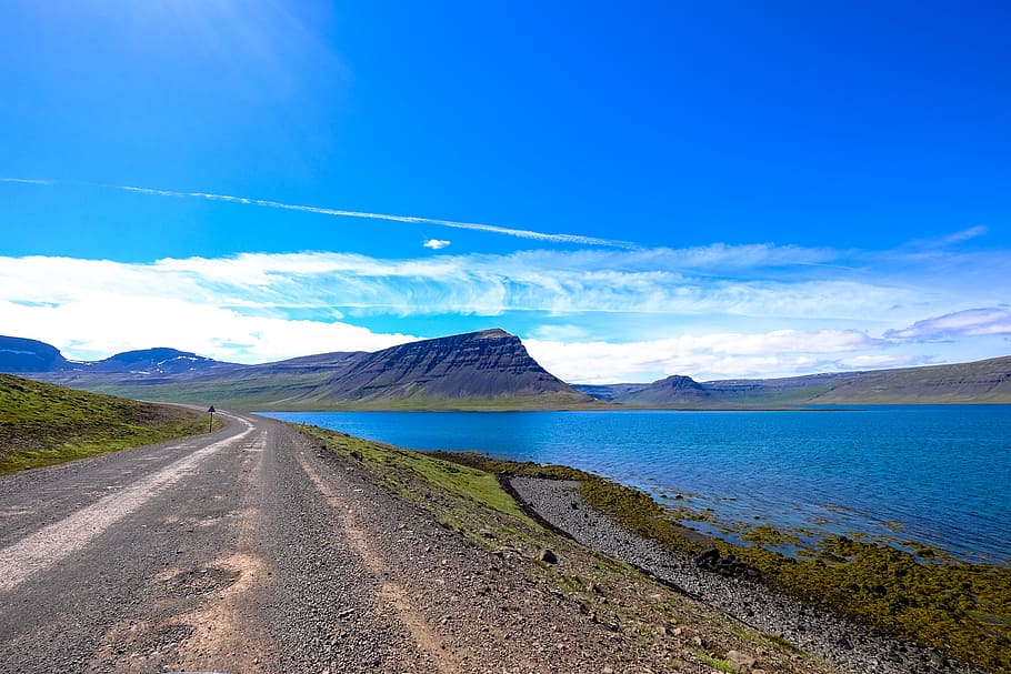 road, landscape, mountains, nature, clouds, daylight, environment HD wallpaper
