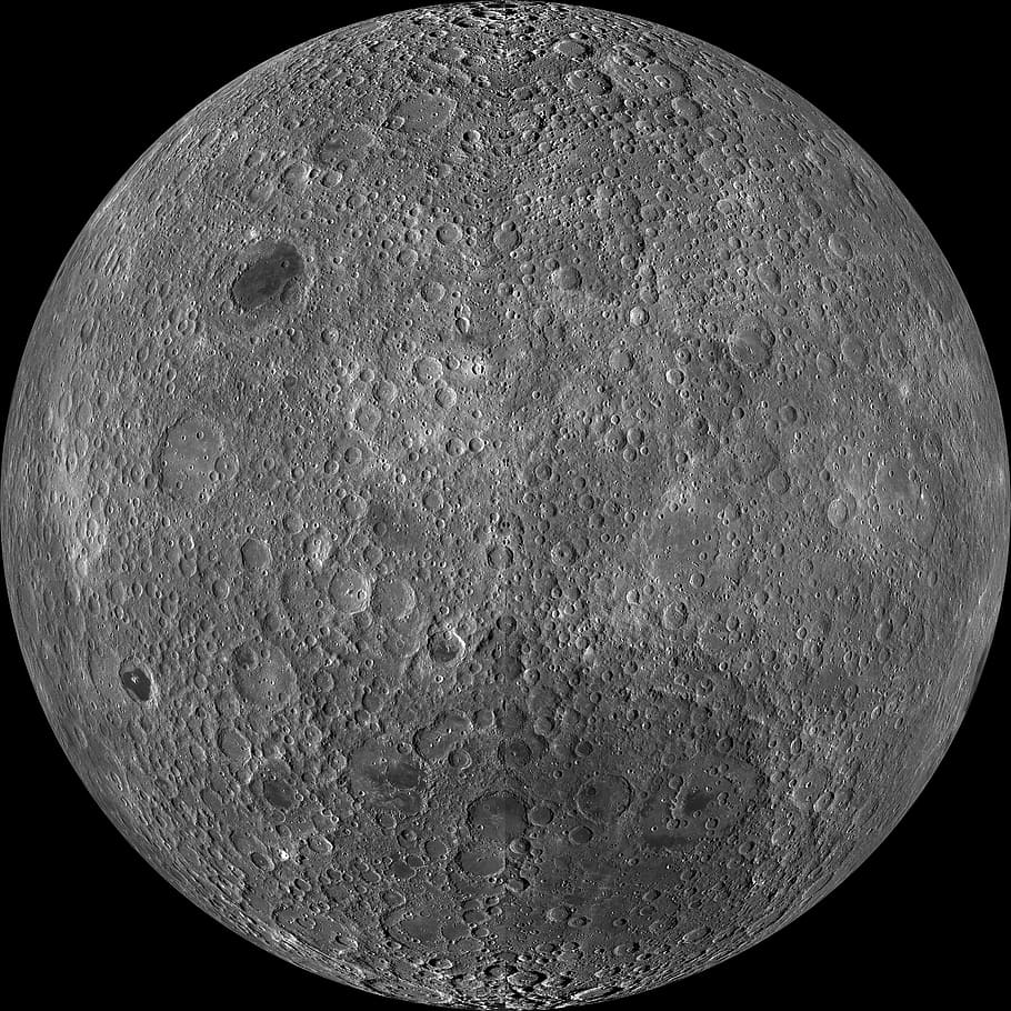 Far Side of the Moon, photo, lunar, public domain, solar system, HD wallpaper