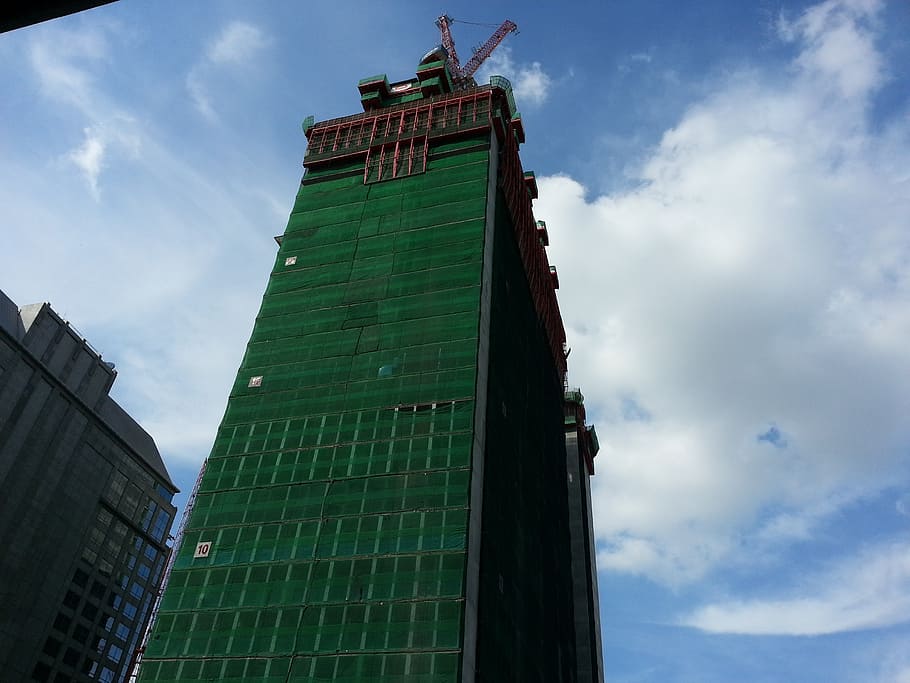 construction, site view, building, bangkok, built structure HD wallpaper