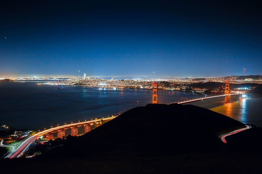 San Francisco Bridge, California, architecture, building, infrastructure HD wallpaper