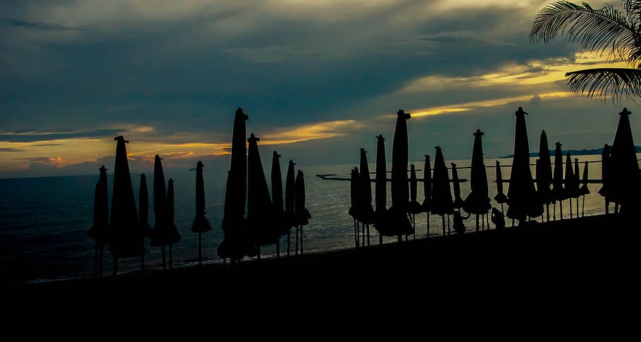 Sunset, Cloud, Sea, Beach, Glow, Shadow, nature, cloud - sky HD wallpaper