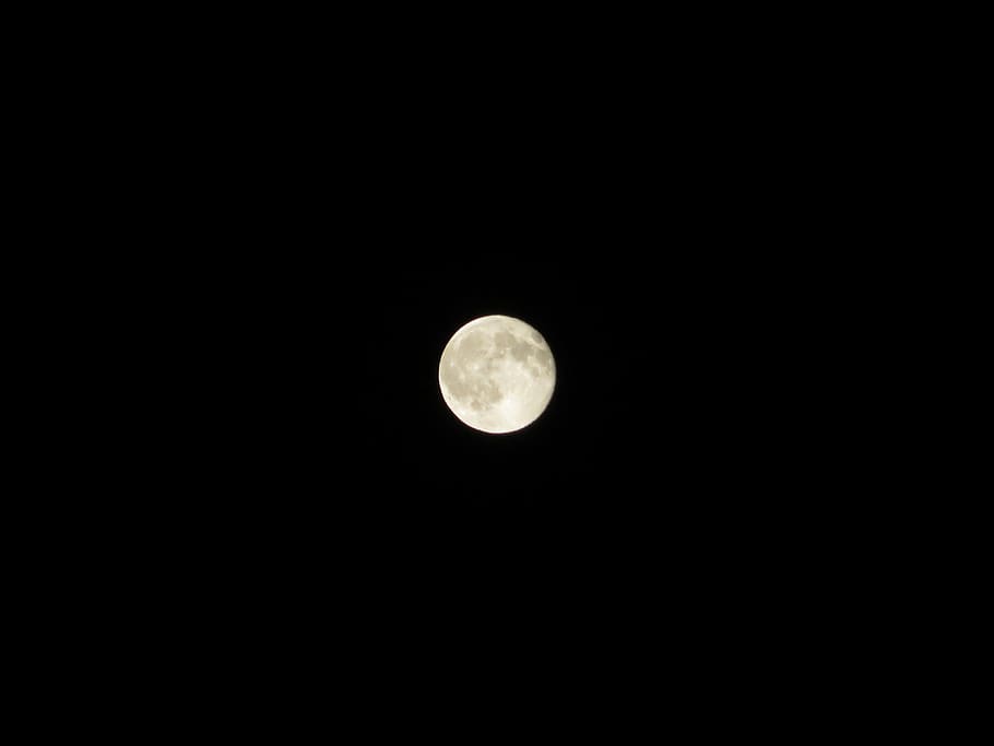 moon, night, darkness, night sky, nature, moonlight, astronomy HD wallpaper