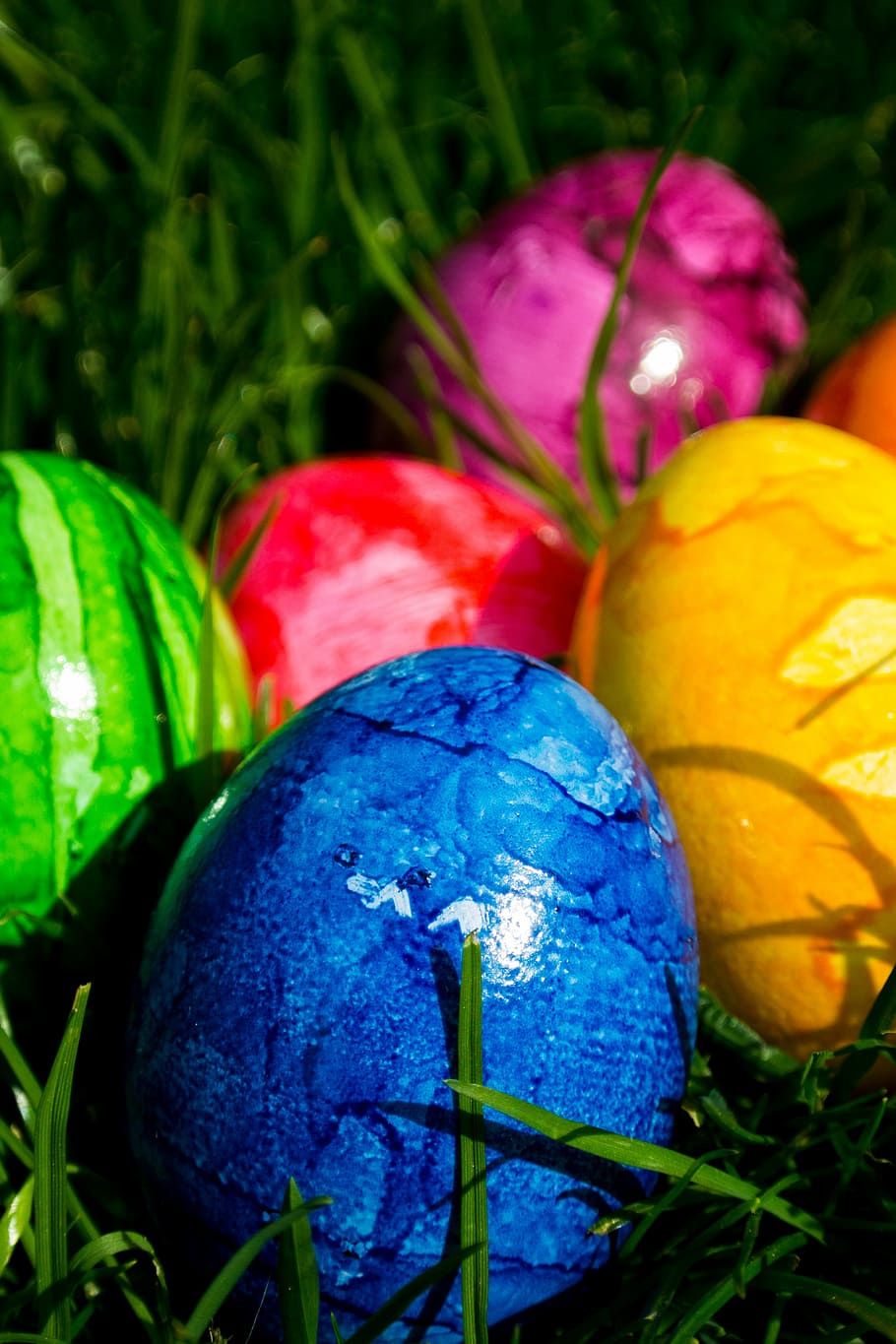 Easter Eggs, Colorful, decoration, happy easter, colored, easter egg painting HD wallpaper