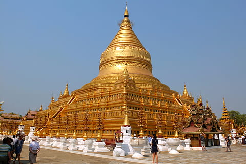 HD wallpaper: myanmar (burma), old bagan, trees, ancient, buddhist ...