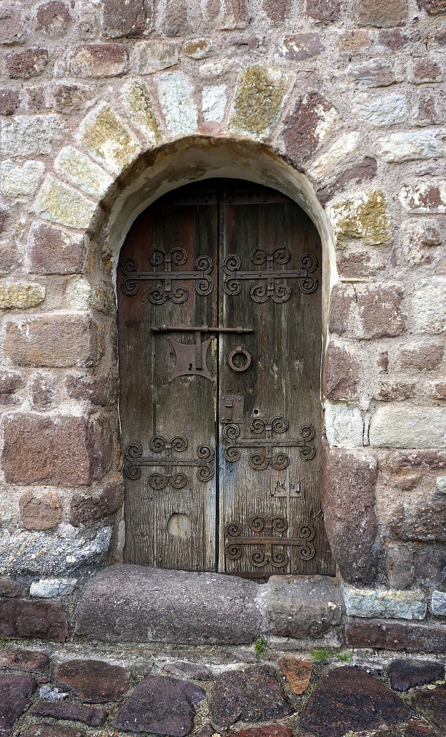 Door, Old, Lock, Portal, Gate, aldaba, monastery, old door HD wallpaper