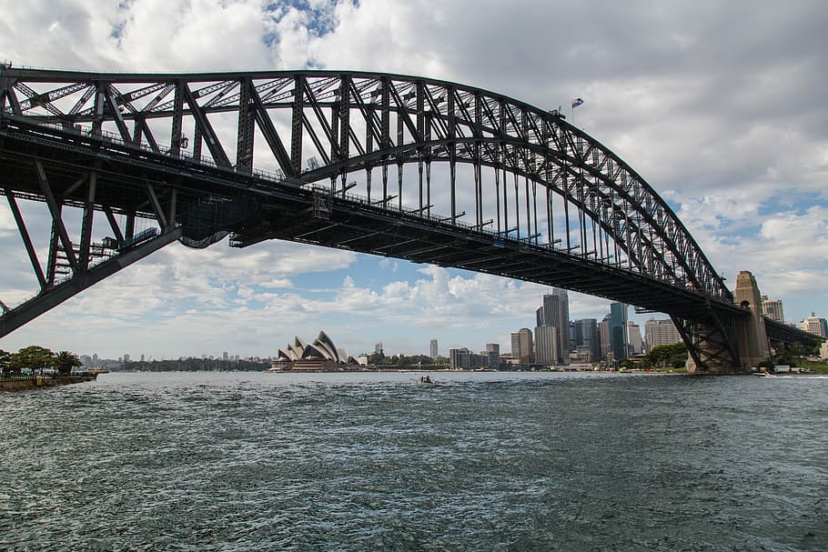 bridge, opera, sydney, architecture, australia, connection HD wallpaper