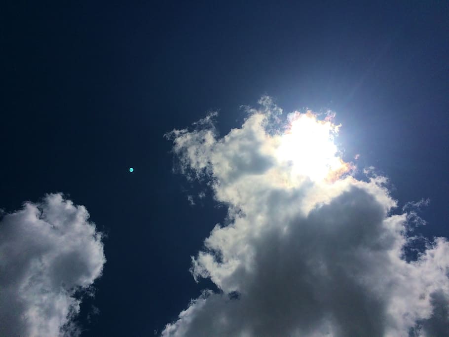 sky, cloud, blue sky, sun, summer, glistening, yokosuka, cloud - sky HD wallpaper