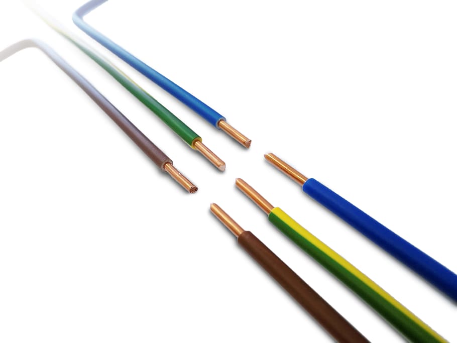 six assorted-color coated cables, Current, Voltage, Energy, line, HD wallpaper
