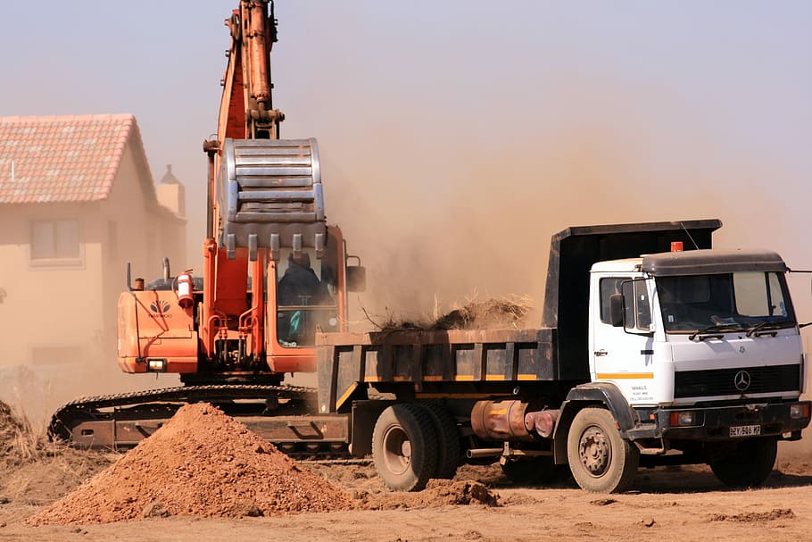 Construction, Crane, Industry, transportation, mode of transport HD wallpaper
