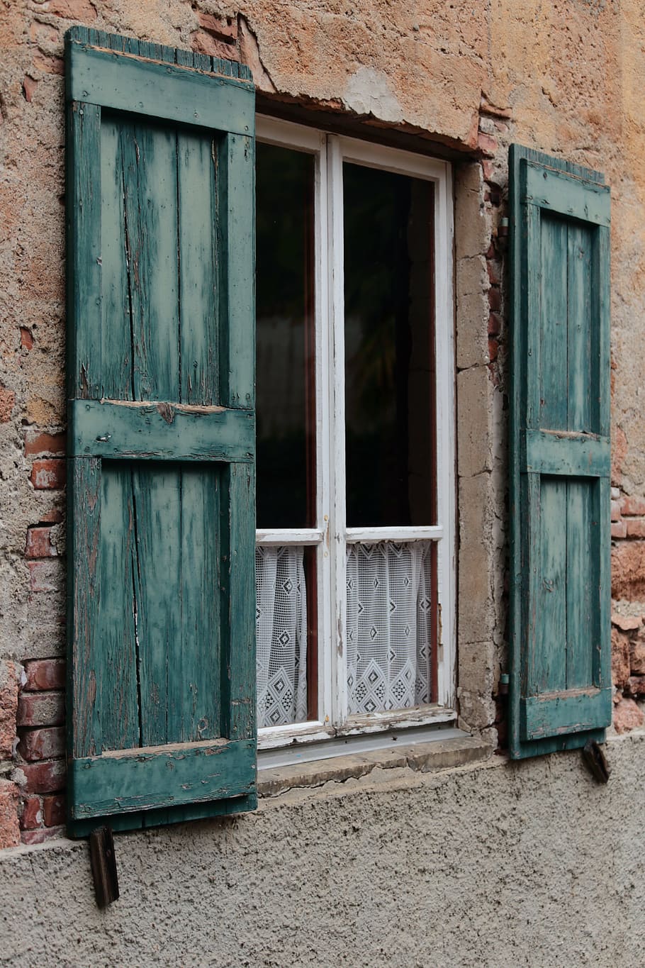 window, rustic, shutter, architecture, still life, building exterior HD wallpaper