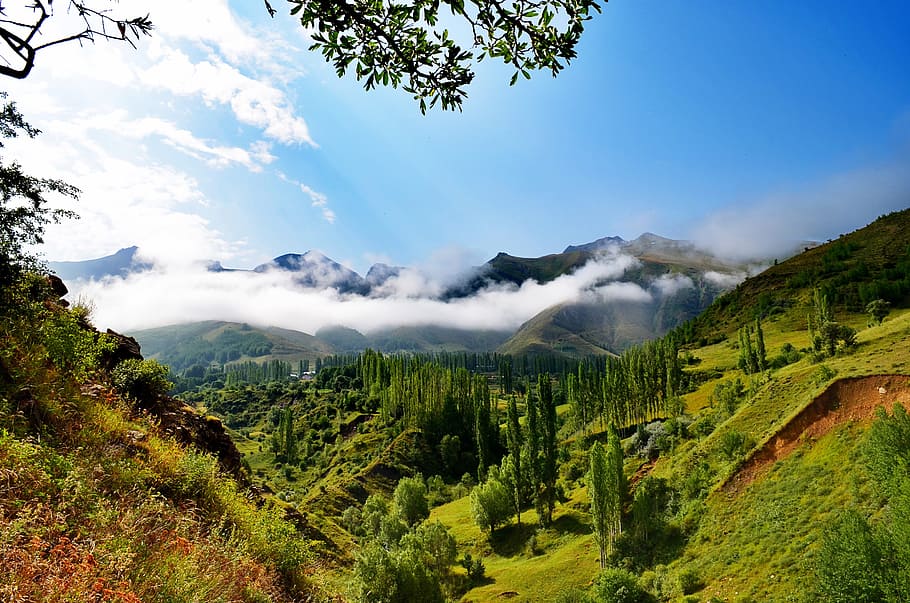 bird's-eye view photography of mountain range, turkey, nature, HD wallpaper