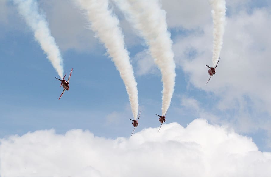 planes, jets, plane smoke, air vehicle, cloud - sky, flying HD wallpaper