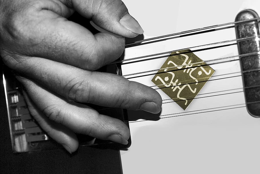 Guitar, Strings, Fingers, Music, musical instrument, human hand HD wallpaper