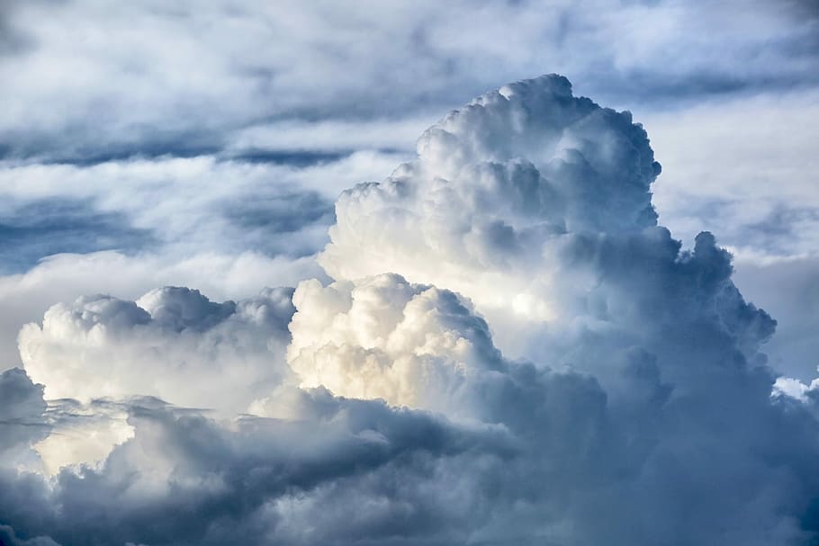 white clouds during daytime, nature, outdoor, sky, no person HD wallpaper