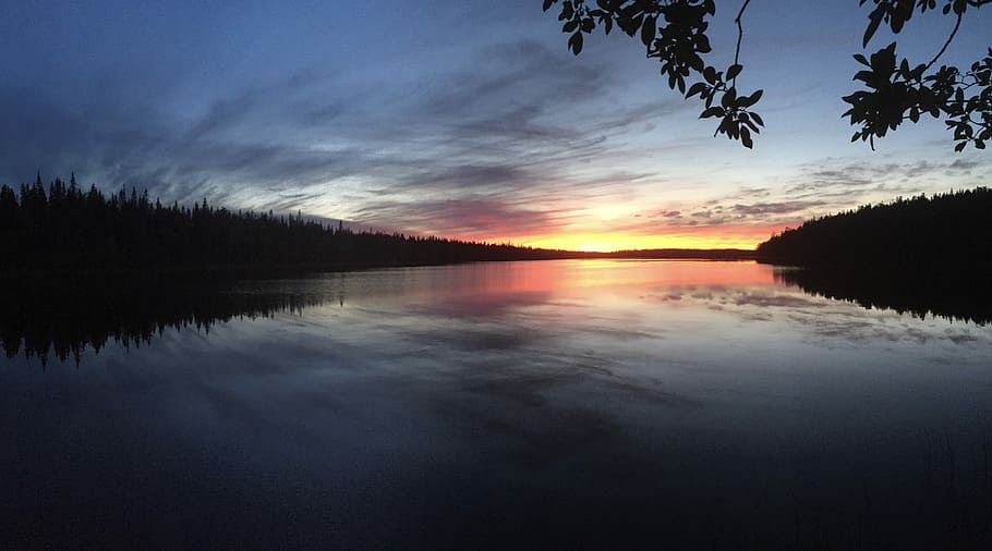 Lake, Clouds, Shadow, Sunset, Mood, reflection, cloud - sky HD wallpaper