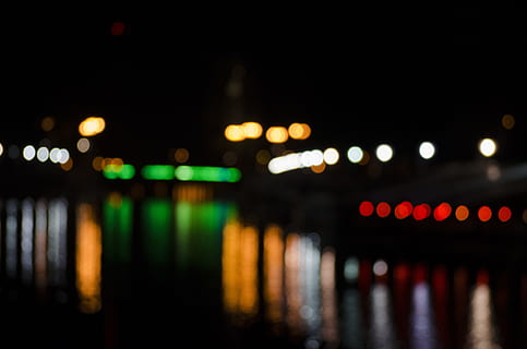 untitled, Night Lights, Abstract, background, blurry lights HD wallpaper