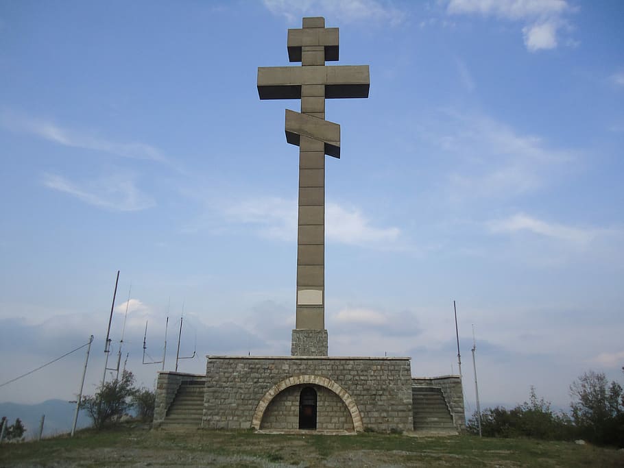 Vratsa, Botev, Monument, okolchitsa, cross, stone, religion HD wallpaper