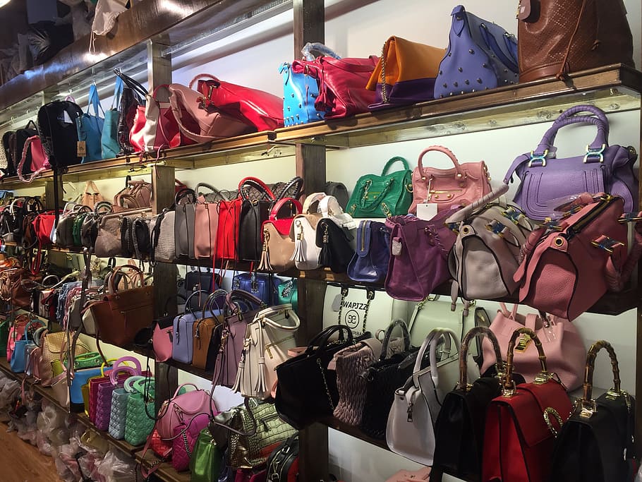 assorted-color bag lot, Bags, Market, Shopping, Sale, Colors, HD wallpaper