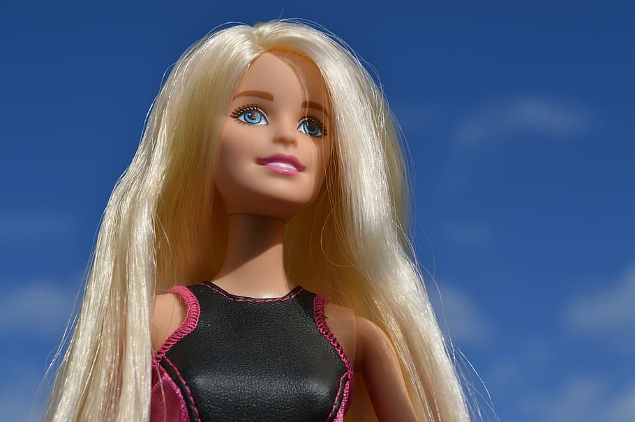 barbie, doll, blonde, girl, toy, attractive, portrait, caucasian, HD wallpaper