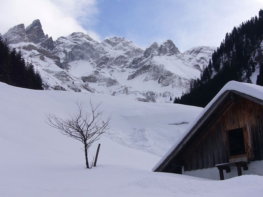 winter, mountains, wintry, snow, cold temperature, scenics - nature HD wallpaper