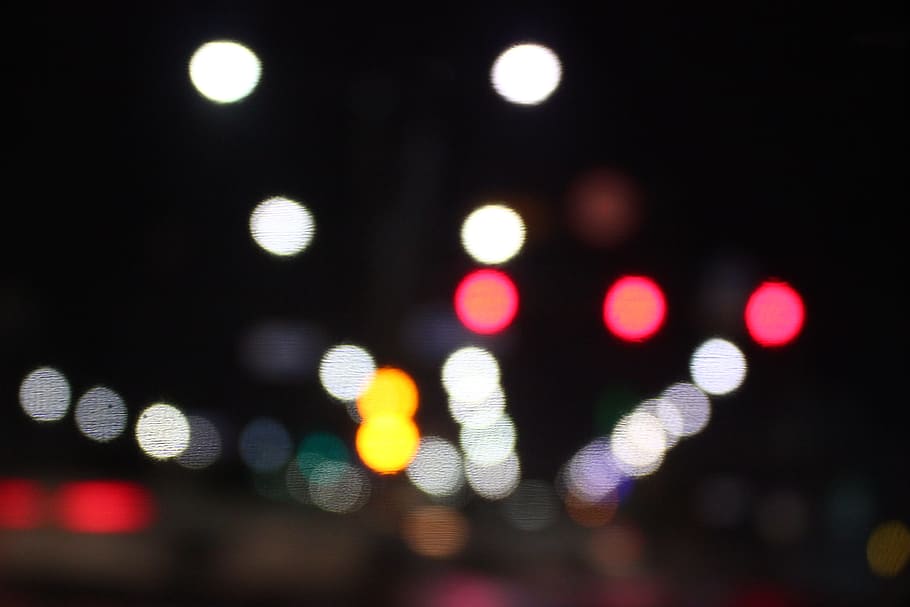 bokeh photography of lights, Landscape, Night View, Lighting HD wallpaper