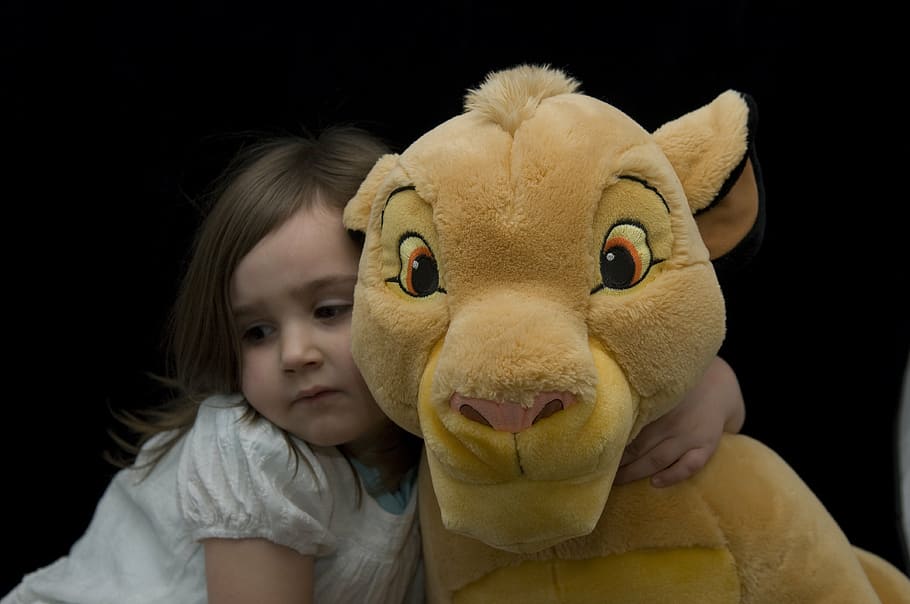 simba, lion king, plush, toy, cuddly, child, childhood, portrait HD wallpaper
