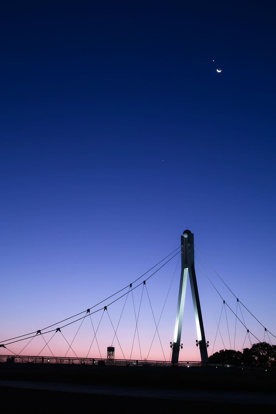 architecture, bridge, city, clouds, dawn, dusk, evening, landscape HD wallpaper