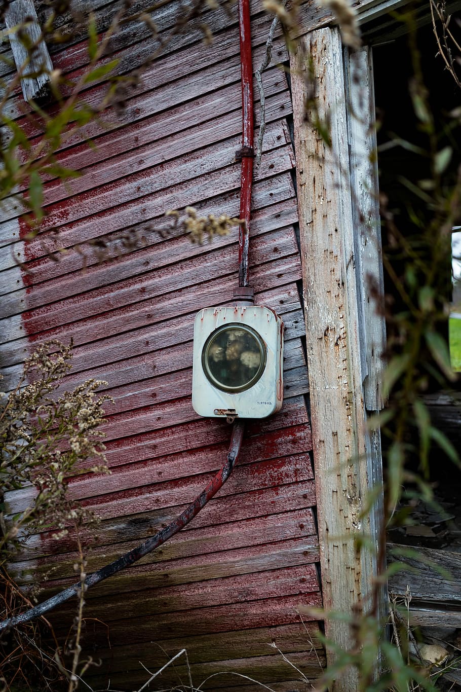 electric meter, grey and white metal box, building, utility, house HD wallpaper