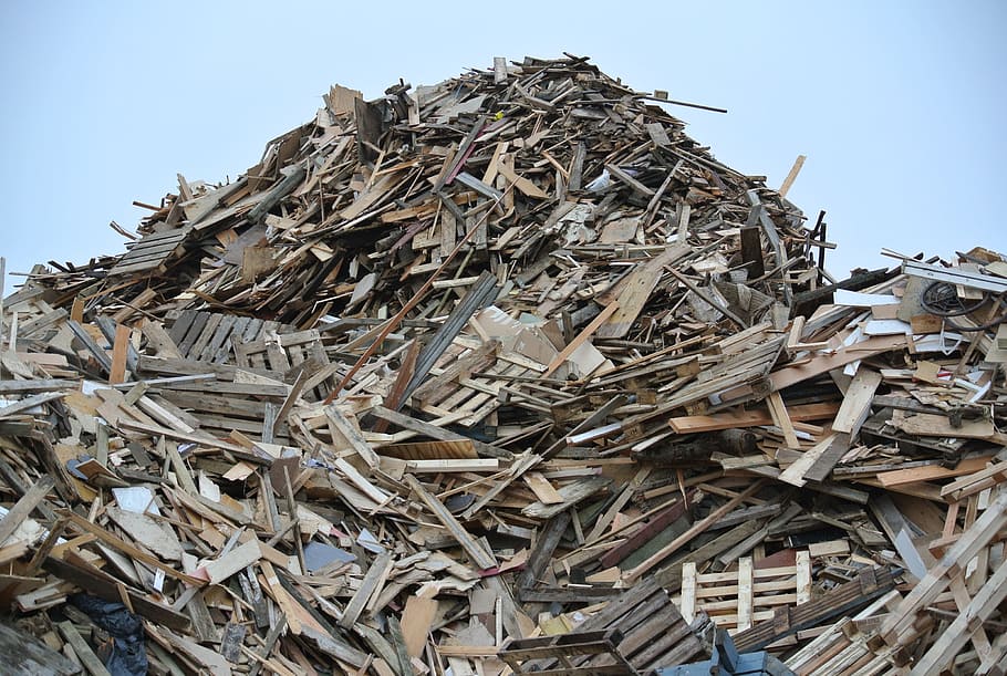 Recycling, Wood, Source Separation, sustainability, stack, garbage, HD wallpaper