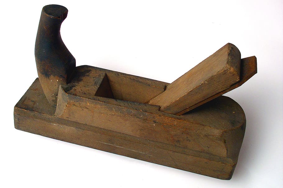 brown wooden jack plane, planer, tool, craft, carpentry, woodworking HD wallpaper