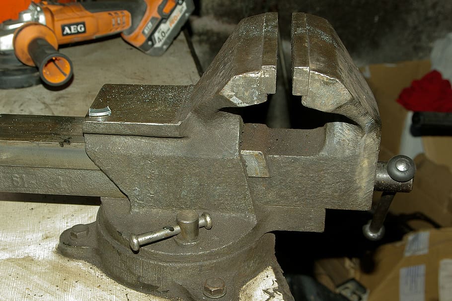 vise, diy, tighten, machinery, indoors, metal, machine part HD wallpaper