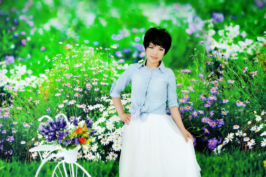Artistic, Photos, Pose, Posture, artistic photos, women, outdoors HD wallpaper
