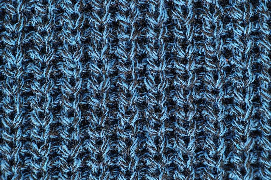 blue textile, fabric, wool, yarn, kazakh, cardigan, weaving, production, HD wallpaper