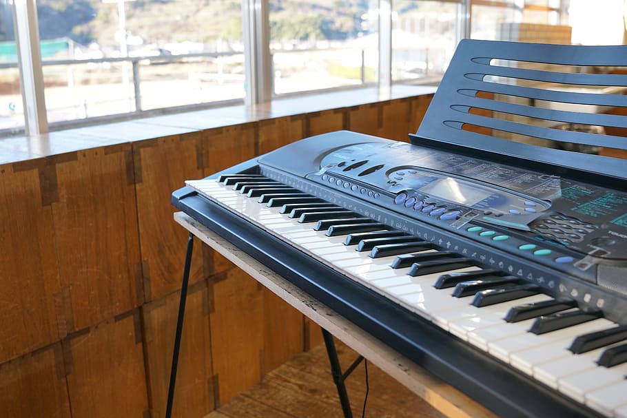 Piano, Performance, Music, window, indoors, cable, technology HD wallpaper