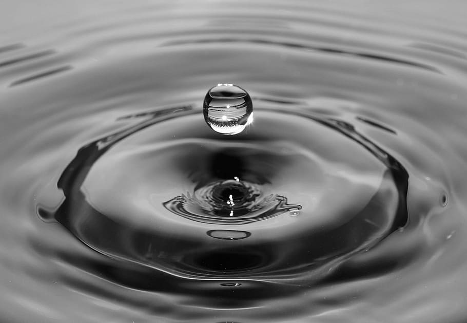 water drop splash, closeup, photo, rippled, circle, motion HD wallpaper