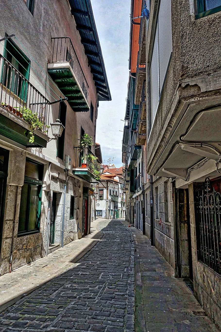 Street, Old, Cobblestone, narrow, pavement, town, urban, exterior HD wallpaper