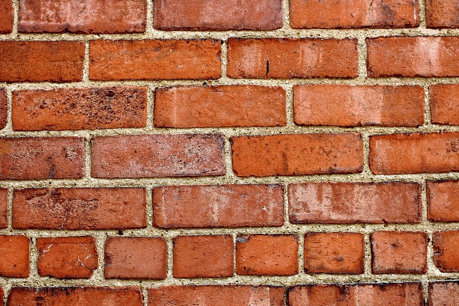 brown brick wall, bricks, red brick, mortar, texture, background HD wallpaper